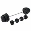Set d haltères en plastique avec grip Ensemble complet 130 KG Gorilla ...