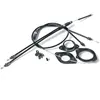 Saltbmx Set Gyroscopique Noir en Acier pour BMX avec Câbles et Plaques Amovibles