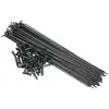 Saltbmx Rayons de Sel en Acier Inoxydable 192mm avec Écrous Noirs - Set de 40 Pièces
