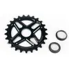Saltbmx Couronne CNC 25T en alliage 6061 T6 noir avec adaptateur pour axe 19/22 mm