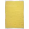Theko Tapis réversible en coton - tissé à la main - Jaune 70x140