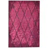 Tapis graphique et brillant tissé machine Baie 80x150 cm