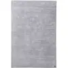 Tapis élégant doux et brillant en viscose argent 160x230