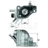 Thermostat, liqiuide de refroidissement MAHLE, par ex. pour Vauxhall, Opel, Saab, Skoda