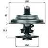 Thermostat (liquide de refroidissement) BEHR TX 23 71D