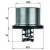 MAHLE Aftermarket Thermostat d'eau pour PORSCHE: Carrera GT (Ref: THD 1 82)