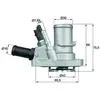 MAHLE Original Behr Thermot-Tronik TI 144 88 Thermostat d'eau