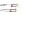 Cordial CFU1.5CC-SNOW - Câble audio 2 RCA mâles - 2 RCA mâles 1,5 m blanc