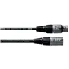 Cordial CFM5FM Câble Micro Essentials Rean Silver - XLR M./XLR F. - 5M