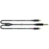 Câble audio Cordial FairLine CFY3VCC 3m - Câble Y Jack ST / 2 x RCA M Gold
