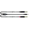 Cordial CFY15WPP Câble Y Mini-Jack Stéréo/2 Jacks Mono - 1.5M