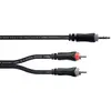 Cordial Câble Y bretelle mini-jack stéréo / 2 RCA 1 m