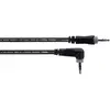 Cordial Câble audio stéréo mini-jack droit/coudé 50 cm