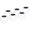 Alphacool Eiszapfen PRO Anschluss 13mm HardTube Fitting G1/4, 6-Pack - weiß