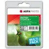 AgfaPhoto Multi pack - Pack de 3 - jaune, cyan, magenta - compatible - blister - remanufacturé - cartouche d'encre (alternative pour : Brother