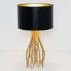 Holländer Lampe à poser Capri noire, rond, hauteur 44 cm