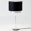 Holländer Lampe à poser Mattia, chintz noir/argenté