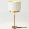 Holländer Lampe à poser Mattia, perla silk blanche/dorée