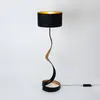 Holländer Lampe sur pied Vortice, noir/or, hauteur 157 cm, fer