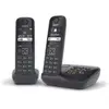 Téléphone fixe Sans fil répondeur GIGASET AS690A DUO REP NOIR