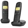 Gigaset A270 Duo - Téléphone sans fil avec ID d'appelant - DECT\GAP - noir + combiné supplémentaire