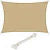 WOLTU Voile d ombrage rectangulaire en HDPE,protection contre le solei...