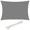 Voile d'ombrage rectangulaire en HDPE - WOLTU - 2x4m - Gris - Protecti...