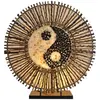 Woru Lampe à poser Ying Yang Batur ronde 40 cm brune