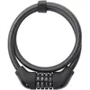 Contec Câble de paiement Powerloc 12 mm X 85 cm, Noir