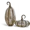 LOBERON Lot de 2 citrouilles Kiyo, argenté (15 x 15 x 32cm)