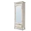 LOBERON Armoire Lucgarier, blanc vieilli (41 x 66 x 180.5cm)