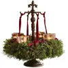 Loberon Support pour couronne Antwan, marron vieilli (53cm)