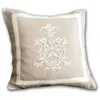 LOBERON Housse de coussin Many, beige/crème (40 x 40cm)