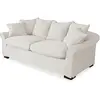 LOBERON Canapé Long Beach, crème (98.5 x 204 x 79.5cm)