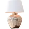 LOBERON Lampe à poser Madison, crème/argenté vieilli (58cm)