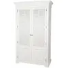 LOBERON Armoire Williston, blanc (58 x 120 x 200cm)