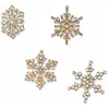 Loberon Lot de 4 décorations de Noël Gaillon, or (0.5 x 12.5 x 12.5cm)