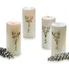 LOBERON Lot de 4 pin’s décoratifs Charre, argenté (3 x 4.5 x 9cm)