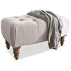 LOBERON Tabouret Durance, lin (57 x 90 x 48cm)
