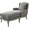 LOBERON Méridienne Muel, gris/marron (78 x 152 x 93cm)