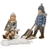 LOBERON Lot de 2 figurines Arue, multicolore (8 x 12 x 16cm)