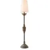 LOBERON Lampe à poser Caylus, blanc/marron (80cm)