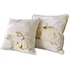 LOBERON Lot de 2 housses de coussins Laubard, blanc (40 x 40cm)