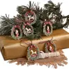 Loberon Lot de 6 décorations à suspendre Chaignes, multicolore (0.5 x 7 x 8.5cm)