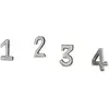 LOBERON Lot de 4 pin’s décoratifs Marfino, argenté (5cm)