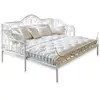 LOBERON Banquette Maditha, blanc (90.5 x 210 x 113.5cm)