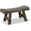 LOBERON Tabouret Cadoc, marron (15 x 40 x 20cm)