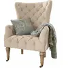 LOBERON Fauteuil Migré, lin (89 x 86 x 120cm)