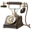 LOBERON Téléphone décoratif Upavon, noir (20 x 25 x 25cm)