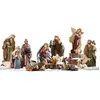 LOBERON Lot de 11 figurines de crèche Christi, multicolore (20cm)